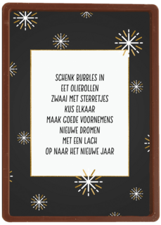 nieuwjaarskaart quote schenk bubbels in