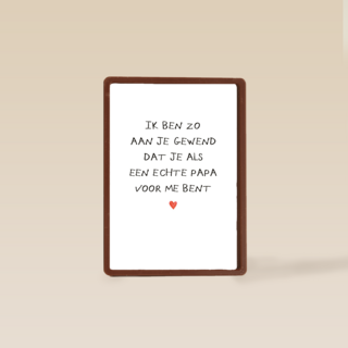 ik ben zo aan je gewend