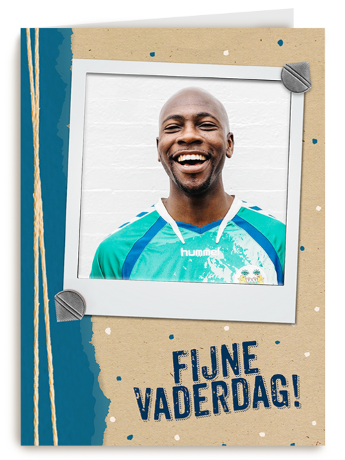 Vaderdagkaart Polaroidfoto