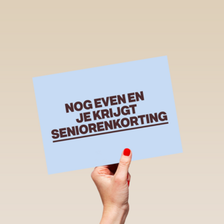 verjaardag kaart andc grappig nog even en je krijgt seniorenkorting