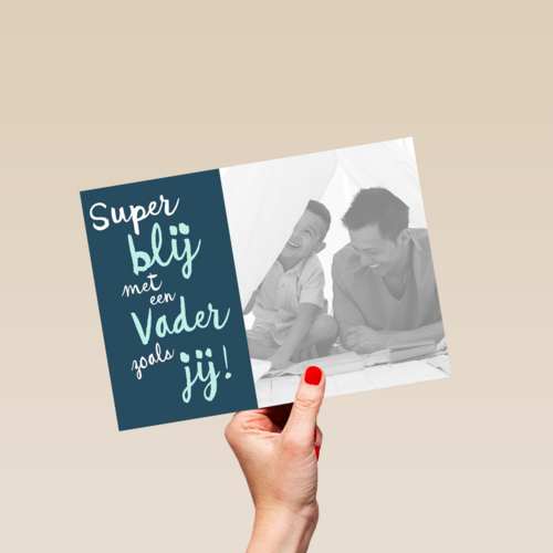 super blij met een vader als jij