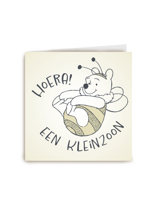 Winnie de Pooh geboortefelicitatie kleinzoon