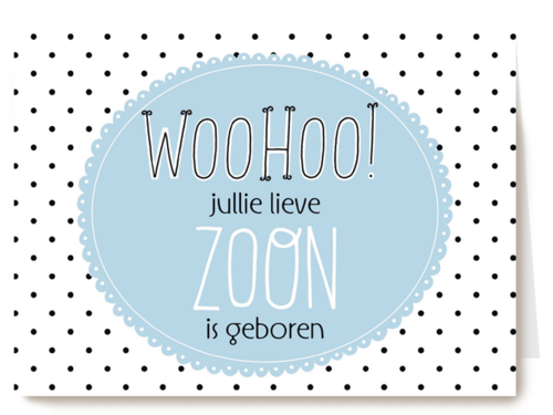 Kaart Hallmark | Geboorte Felicitatie | Woog Onze Zoon Is Geboren