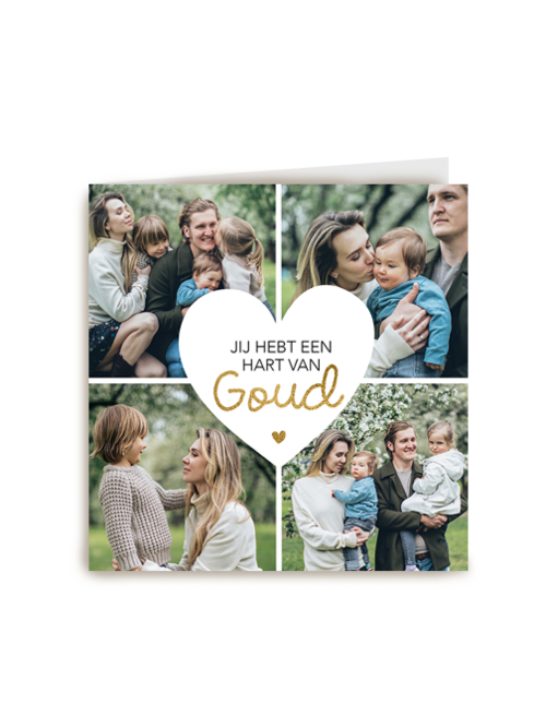 Kaart Hallmark | Moederdag | Moederdag Fotokaart Stijlvol Jij Bent Goud Waard