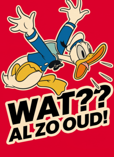 Verjaardagskaart Donald Duck Wat al zo oud