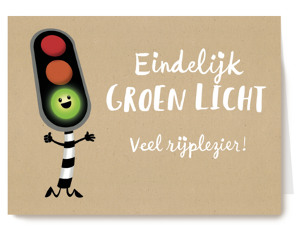 rijbewijs gehaald stoplicht