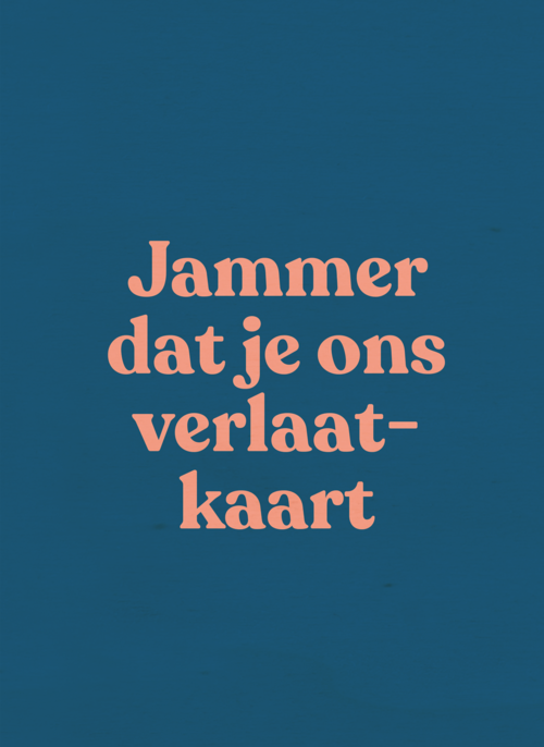 Houten Kaart Afscheid | Houten Kaart Hallmark | Afscheid | Collega Afscheid Kaart Andc Jammer Dat Je Ons Verlaat Kaart
