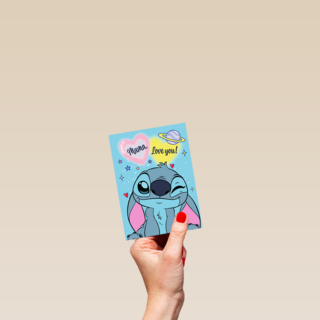 Stitch Mama Love You Wink