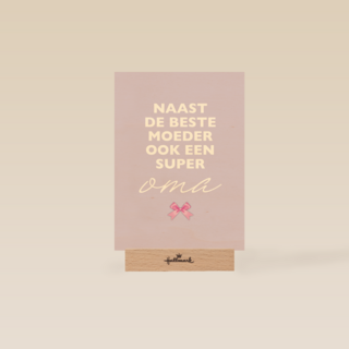 moederdag kaart hip ook een super oma