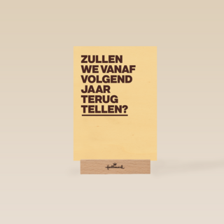 verjaardagskaart vrouw man grappig terugtellen