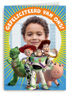Toy Story felicitatie fotokaart