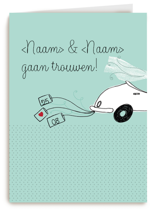 aankondiging trouwen