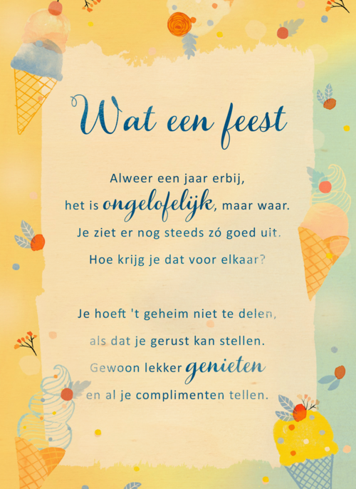 Houten Kaart Verjaardagskaarten | Verjaardagskaart Wat Een Feest More Than Words