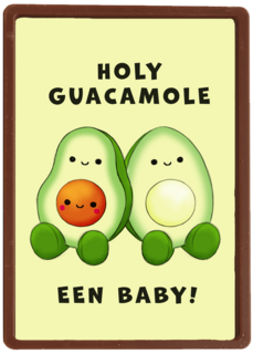 Zwangerschap kaart holy guacamole