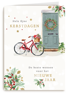 Kerstmis Fiets Met Cadeautjes