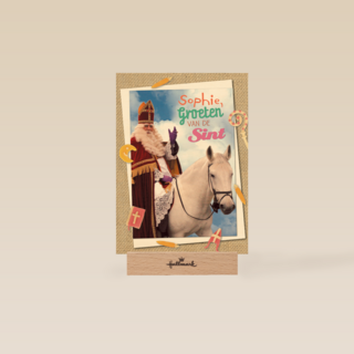 sinterklaas kaart naam groeten van de sint