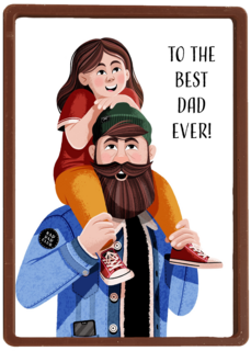 vaderdagkaart folio to the best dad ever