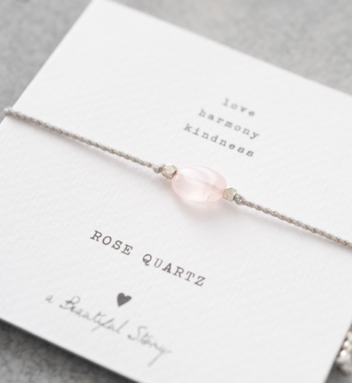 A Beautiful Story Love Armband Rozenkwarts