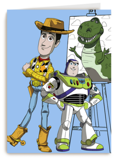 Rijksmuseum X Toy Story kaart Woody Buzz and Rex