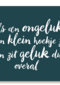 als een ongeluk in een klein zit