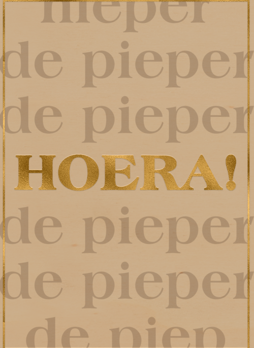Verjaardagskaart hieperdepieper hoera