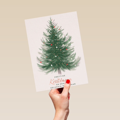 Prettige kerstdagen kerstboom