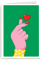 hand maakt hart gebaar