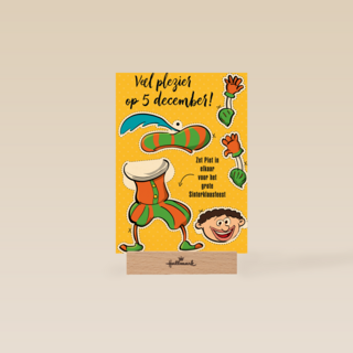 Sinterklaaskaart Maak zelf je piet