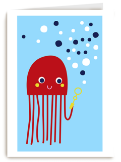 Zwemdiploma kaart met kwal