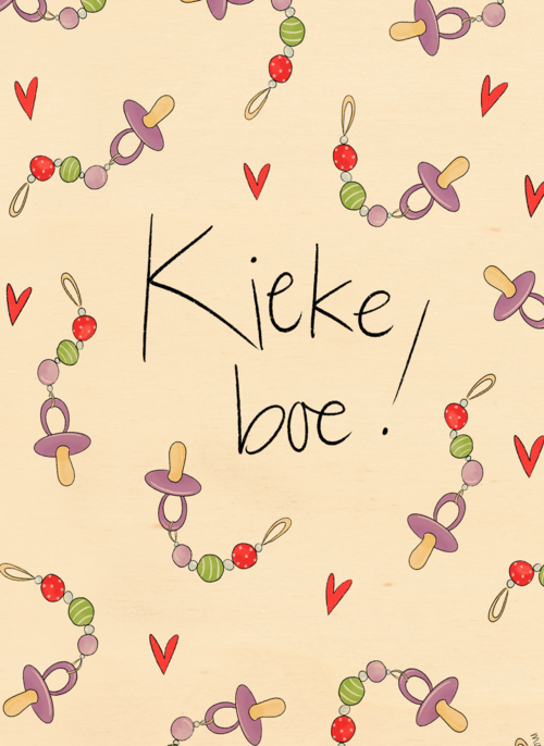 Houten Kaart Geboorte Felicitatie | Houten Kaart Hallmark | Geboorte Felicitatie | Kiekeboe Speentjes Matia Studio
