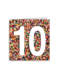prodo design 10 jaar oud met leuke confetti balletjes