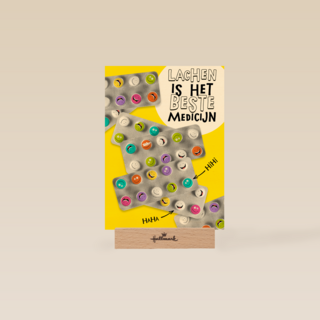 Lachen is het beste medicijn geel