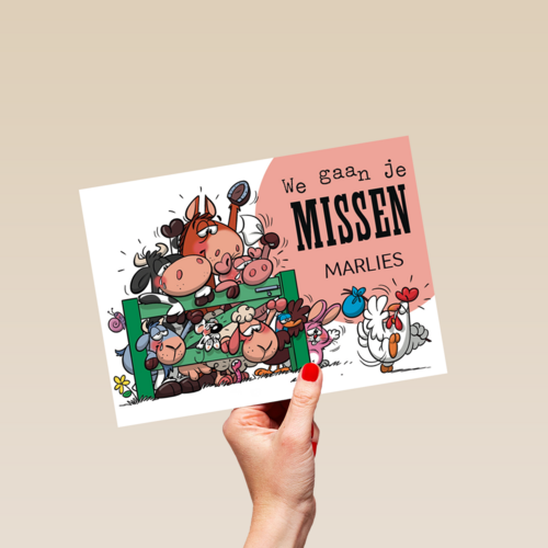 funny mail we gaan je missen
