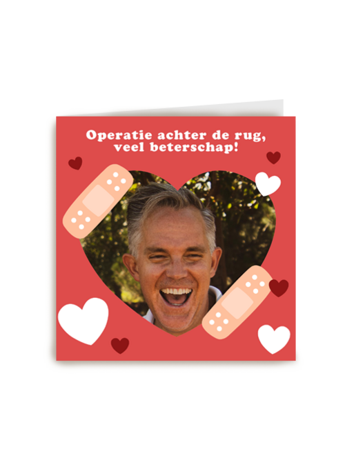 Operatie achter de rug veel beterschap