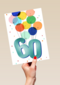 Verjaardagskaart 60 met ballonnen