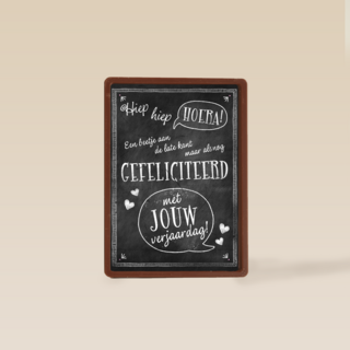 schoolbord aan de late kant