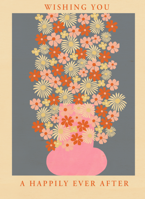 Houten Kaart Felicitatie Huwelijk | Houten Kaart Hallmark | Felicitatie Huwelijk | Getrouwd Kaart Met Bloemen