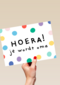 zwanger kleinkind confetti hoera je wordt oma