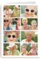 dubbele fotokaart staand acht gelijke foto