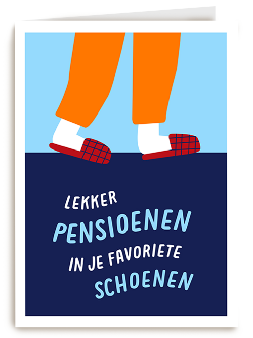 Kaart Hallmark | Pensioen | Pensioenen In Je Favoriete Schoenen