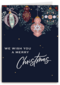 Kerstornamenten Wish you merry xmas