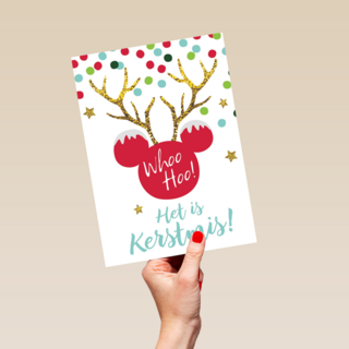 disney adult kerstkaart whoohoo het is kerstmis