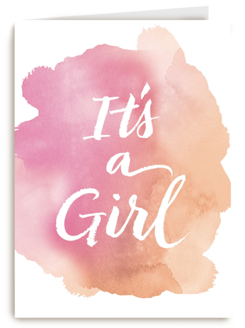 watercolor it is a girl