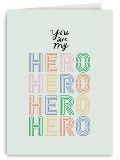 Complimentkaart you are my hero