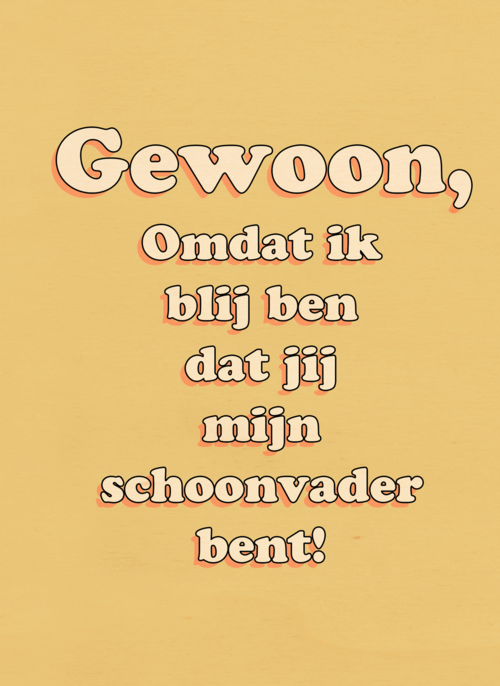 Houten Kaart Vaderdag | Hallmark | Houten Kaart Hallmark | Vaderdag | Kaart Blij Dat Jij Mijn Schoonvader Bent