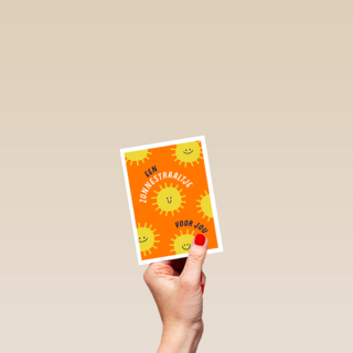 Hart onder de riem kaart een zonnetraaltje voor jou