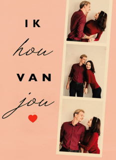 valentijnskaart foto ik hou van jou