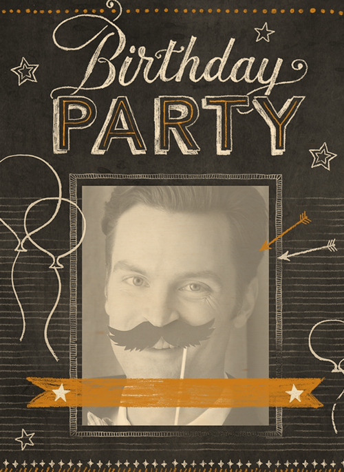 Houten Kaart Feest | Houten Kaart Hallmark | Feest | Leuke Kaart Verjaardagsfeest Uitnodiging