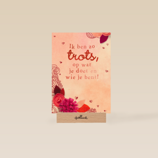 kaart klassiek ik ben zo trots op wie je bent
