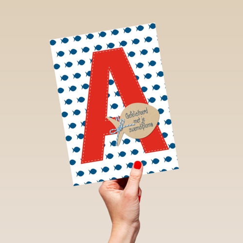 gefeliciteerd met je zwemdiploma A